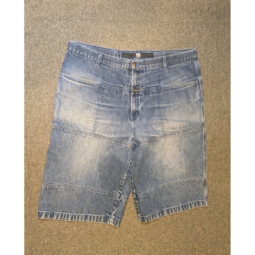 Vintage Marithe Francois Girbaud Denim Baggy Shorts 42" Waist‎ Front Pockets